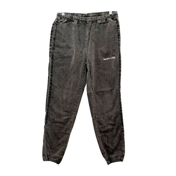 Talentless Gray Light Wash Comfort Pockets Elastic Waist Joggers Men's Size Smal - Picture 1 of 10